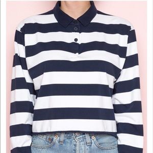 brandy melville striped polo